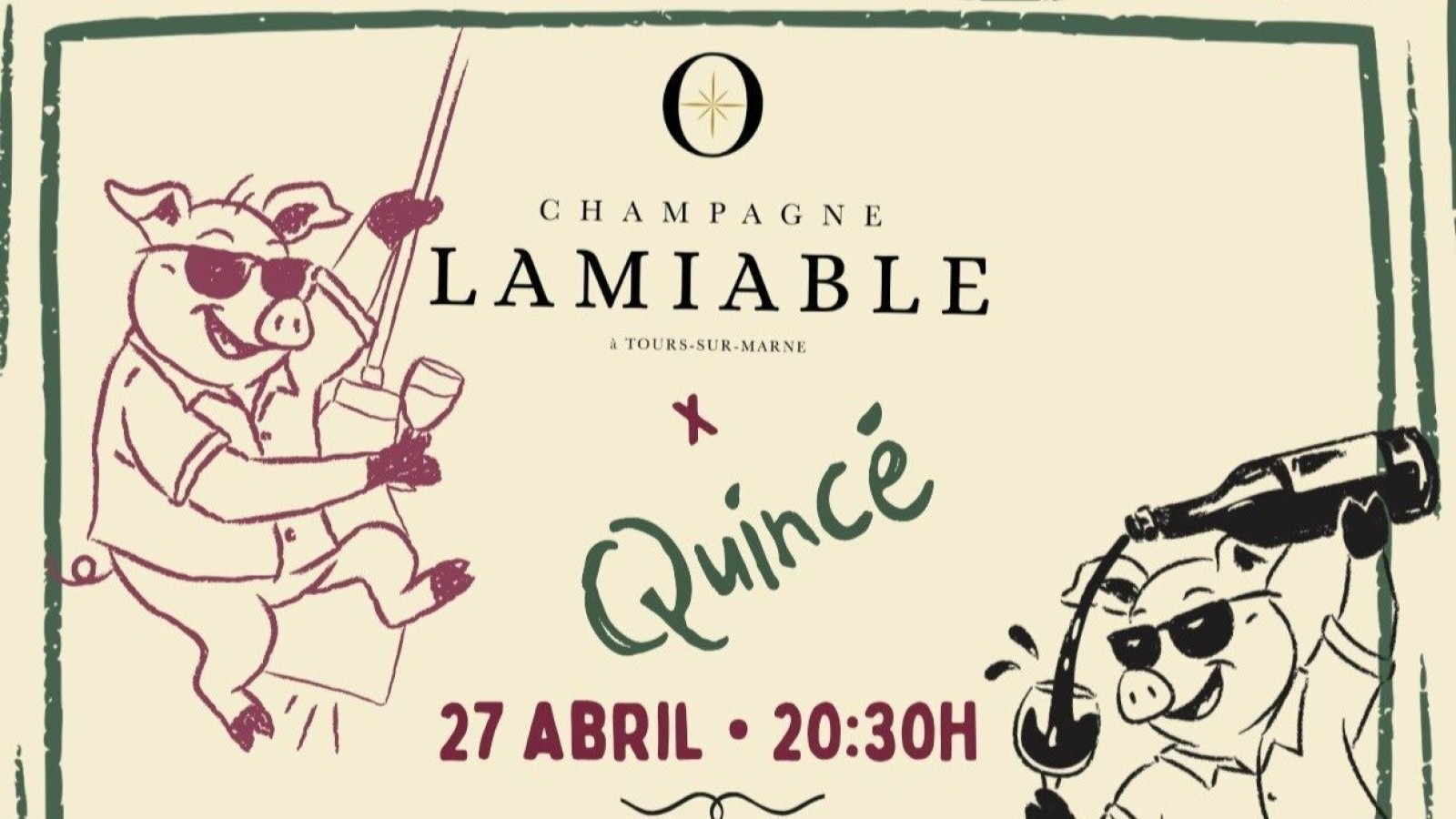 POP‑UP DE CHAMPAGNE · QUINCÉ × LAMIABLE