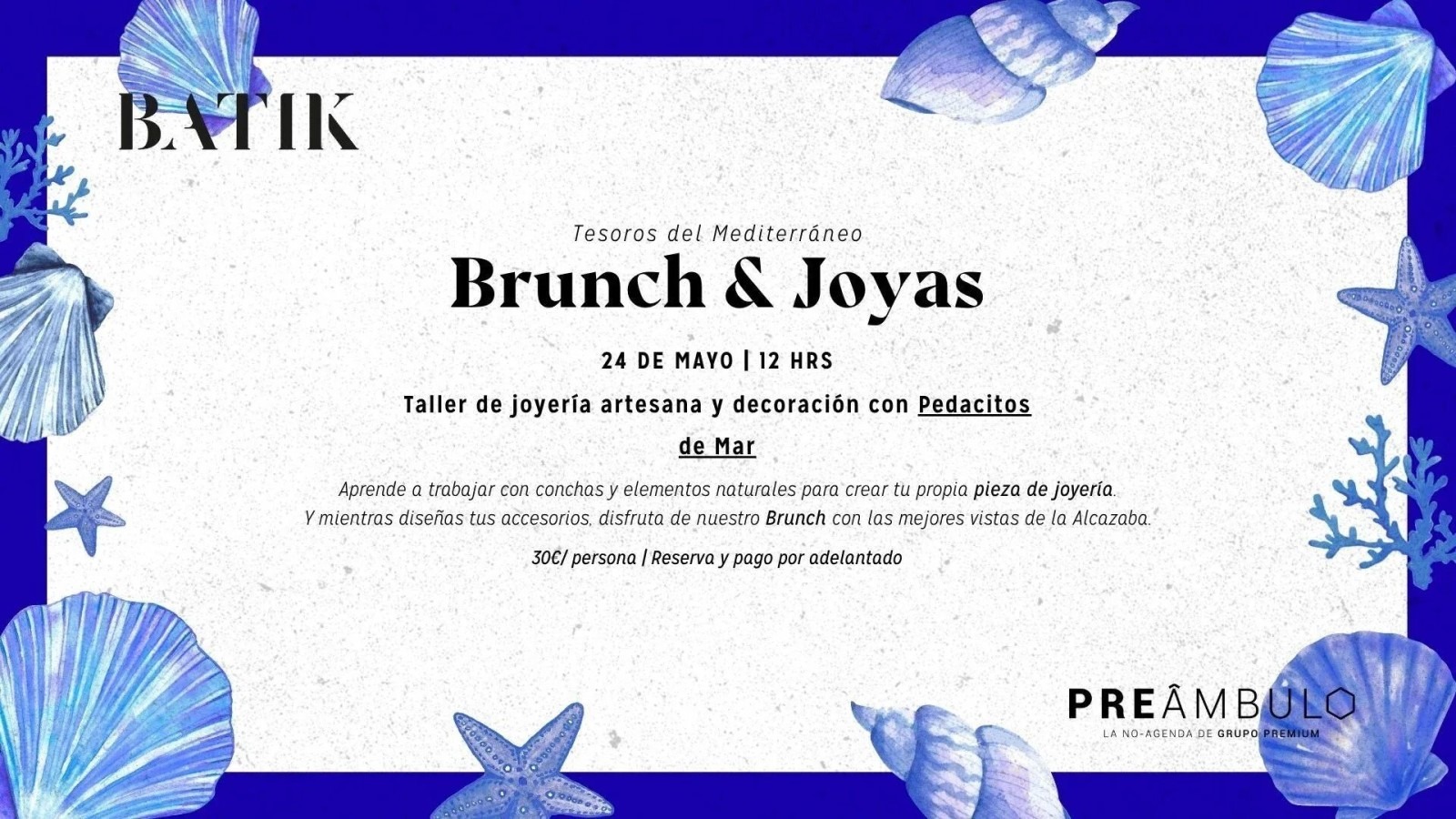 BRUNCH & JOYAS  - en BATIK
