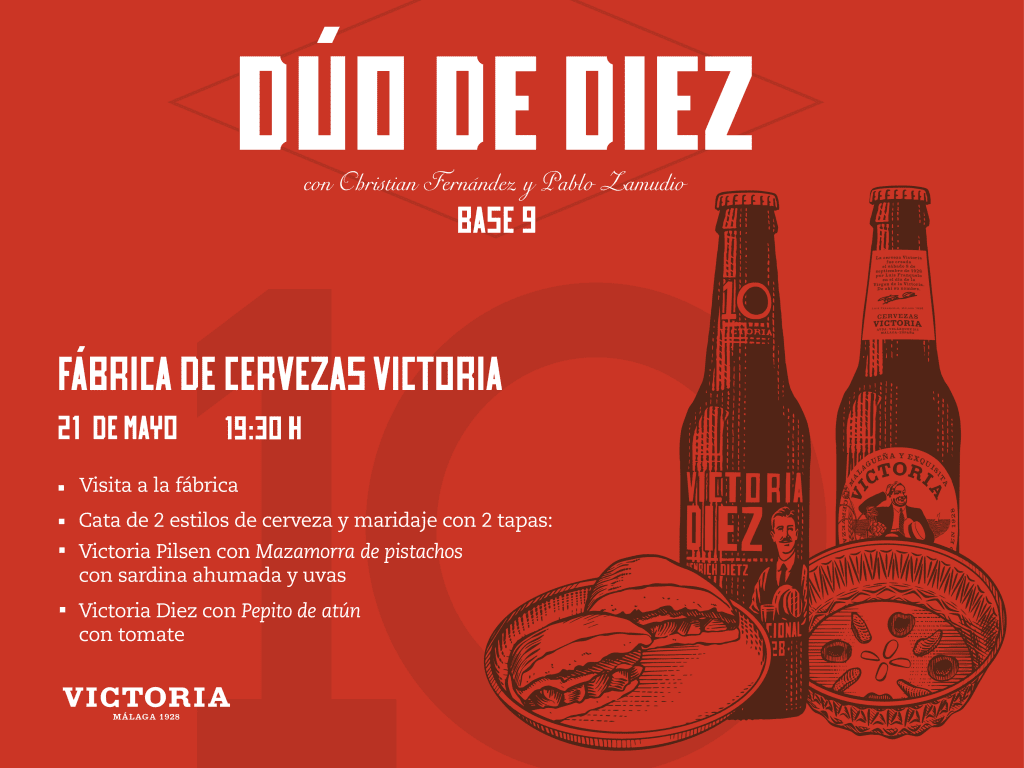 CATA MARIDAJE "DÚO DE DIEZ" CON CERVEZAS VICTORIA