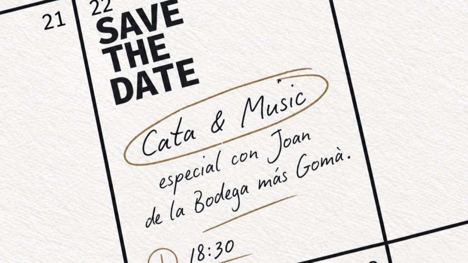 CATA&MUSIC CON JOAN DE MAS GOMÀ - VINÓFILOS TRIANA